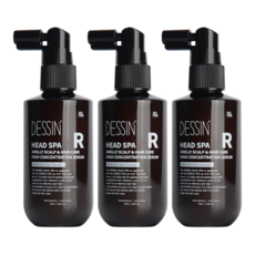헤드스파 머리냄새 정수리냄새 잡는 탈모완화 고농축 헤어세럼 100ml, 3개