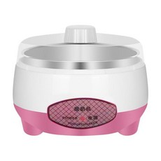 요구르트 제조기 항온 발효 미니 자동 요구르트 기계, 핑크 스틸 라이너, 16.5cmx16.5cmx12.3cm, 플라스틱