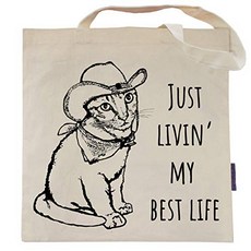 Living my Best Life Tote Bag by Pet Studio Art null