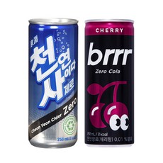 천연사이다 제로 250ml 30캔 + 체리콜라 x 제로칼로리