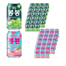 해태음료 봉봉 포도 340ml x 24p + 복숭아 340ml x 24p 세트, 1세트