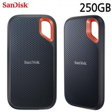 sandisk Extreme Portable SSD 외장하드 (SSDE60) (250GB)외장SSD 외장SSD하드 외장하드 SSD SSD외장하드, 본상품
