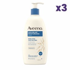 Aveeno 스킨릴리프 극건성 모이스춰 바디로션 532ml x3팩 Skin Relief Sensitive Skin, 3개