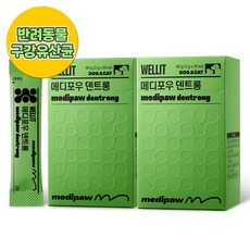 웰릿 메디포우 덴트롱 반려동물 잇몸 치석 구취 구강 장영양제 휴먼그레이드, 치석관리, 2개