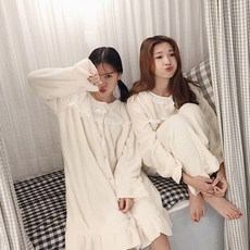 TheDearest OPS2923C8A-린 레이스 수면 파자마 원피스