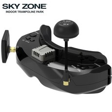 드론 RC카 전동건 배터리 SKYZONE SKY02O 2S-6S FPV 고글 5.8G 48CH Steadyview 수신기 640x400 OLED 스크, 02 Black