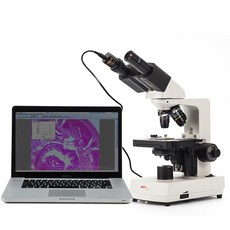 Motic McAudi 전문 생물학 현미경 과학 실험 사육 물고기 질병 진드기 박테리아 정자 감지, 감사합니다개, 제품 표준 (HD 1600 배) + 5 백만 픽셀 전자 접안 렌즈