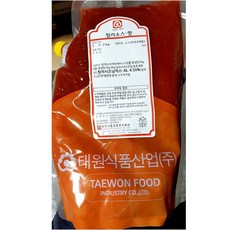 mu배 태원 핫칠리소스 2KX9/식재료 식자재 식당용 업소용 소스 양념 용품 대용량 식당, 1