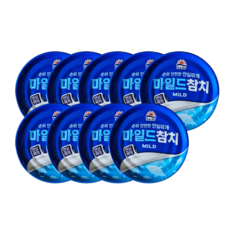 사조 마일드 참치 안심따개, 85g, 9개