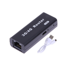 미니 휴대용 3G/4G WiFi Wlan 핫스팟 WiFi 핫스팟 150Mbps RJ45 USB 무선 라우터(USB 케이블 포함), 검은색