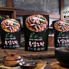 지리산 사계절 흑염소 탕 밀키트 간편조리 9인분 18인분, 900g, 3개