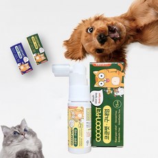 코쿤펫 반려동물 구내염 치료제 12ml 고양이 강아지 입냄새 치석제거 스프레이