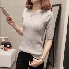 [마마루시아] 여성 니트 반팔 티 wl53