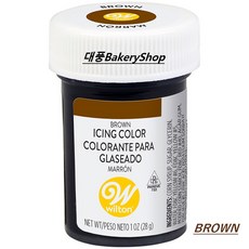 대풍BakeryShop 윌튼 아이싱칼라 28.3g 브라운, 1개