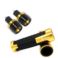오토바이 미러 CNC 알루미늄 핸들 바 엔드 백미러 야마하 XMAX 125 250 300 400 XMAX 78 인치 22mm, 4)Gold