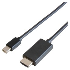 GOPPA 고퍼 MiniDisplayPort HDMI 변환 케이블 1m 블랙 GP-MDPHDK-10, 블랙_1m, 1개