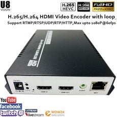 [해외] H.265/H.264 HDMI VIDEO ENCODER 와 LOOP OUT한 LIVE 방송 SUPPORT RTMP RTSP ONVIF 워크 와 WOWZA XTRE, 상세내용표시