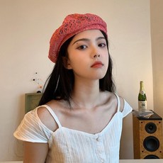 여자여름베레모