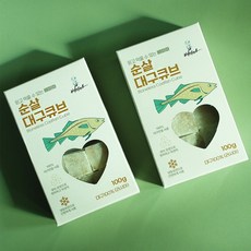 배마마 대구 큐브 수산물, 100g, 1개