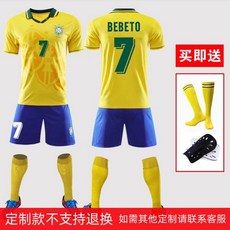 94 베베토 호마리우 월드컵 우승 브라질 국가 국가대표 축구 유니폼 상하의 세트 반팔 티셔츠 반팔티 반바지