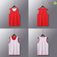 농구양면저지 팀 웨어 농구복 스포츠 남자 이름, 4XL, 714레드화이트, 1개