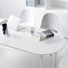 필웰 횸 원형 책상 테이블 1600 1800 2000 폭800 넓은책상 공부방테이블 회의실테이블