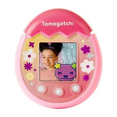 Tamagotchi 다마고치 픽스 콘페티 다마고찌 핑크, 꽃무늬 (핑크)