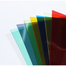 동아측기 아크릴판 칼라 1.3T 430mm x 580mm, 파랑색