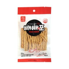 한진 빼빼어포 피쉬스낵 매운맛, 10개, 24g