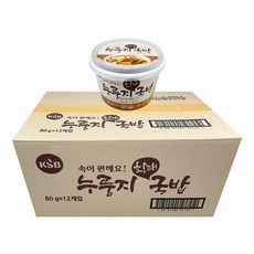 영 IN KSB 301B 누룽지 황태 국밥 80g 12입, 단품
