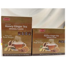 BUALMARKET Ginger Honey Tea 포카스 인스턴트 생강 허니 티 0.63oz