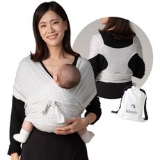 Konny Baby Carrier Ultra-Lightweight 번거롭지 않은 아기 랩 슬링 신생아 유아가 44파운드 유아에게