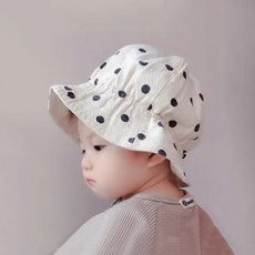 [당일발송]아기 린넨 양면 벙거지 모자