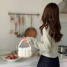 퀼팅 미니 구름 패딩백