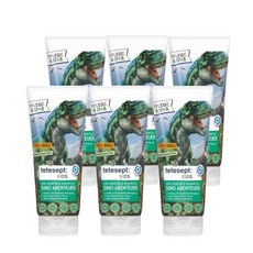 테테셉트 다이노 어드벤처 투인원 샴푸 앤 샤워젤 바디워시 200ml 6팩 tetesept T-Rex 2-in-1 Shampoo and Shower Gel