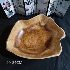 주방 단단한 나무 불규칙한 과일 샐러드 사탕 그릇 수공예 거실 간식 야채 디저트 바구니 가정 레스토랑 디너 플레이트, 20-24cm