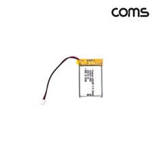 COMS) 602030 리튬 배터리 충전지(3.7V/300mAh)/UB912 UB912, 1개입, 1개