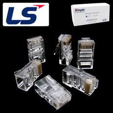 LS전선 H-M/UTP CAT.5e RJ-45 8P8C 플러그(100개) / LS CAT.5e RJ-45 100EA, 1개