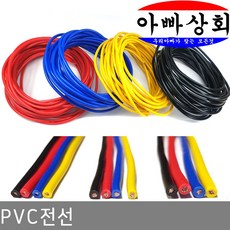 아빠상회 PVC전선 1.5sq 흑색 3미터, 1개