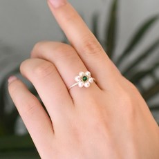 미니흑진주반지