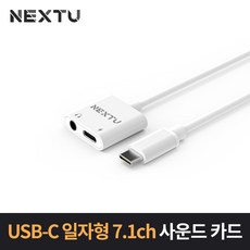 넥스트 NEXT-AV2307 USB-C to 3.2mm 일자 사운드카드