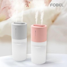VVS643850포벨 FOBEL 듀얼분사 무선가습기 무드등, 핑크