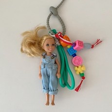 [항공배송]최화정바비키링 USA 첼시인형키홀더 베이비돌키링 명품 백참 커스텀
