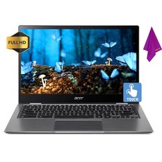  에이서 Acer 크롬북 터치스크린 노트북 2in1 - 구글 태블릿 13인치 FHD IPS 디스플레이 백라이트 키보드 8코어 퀄컴 CPU USB C Wi-Fi 5 웹캠 천 (4GB 4GB RAM |64GB eMMC  상품 이미지