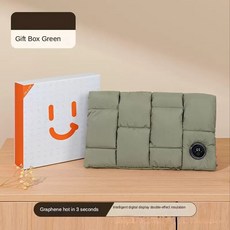 충전식핫팩 USB 핸드워머 미니 손난로Grphene 다운 핸드 워머 충전식 온수 백 방폭 허리 위장 전기, 03 Gift Box Green