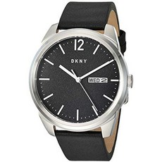 해외1317530 DKNY 남자 Gansevoort Quartz 가죽 Three-Hand 시계 color: 블랙 (model: NY1604)