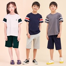 빈폴키즈 [BEANPOLE KIDS] 24SS 소매 포인트 피케 상하 세트 (3종 택1)