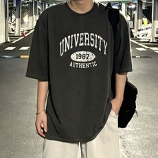 [프리미엄]시티 피그먼트 오버핏 반팔티(M - 4XL)