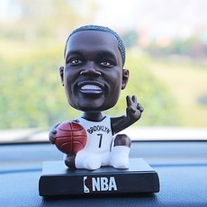 Q판 NBA 농구공 별 족구볼 스타 메시 쿠리 고개젓다 피규어 차량실내악세서리 카튜닝용품, 듀랜트 （바이의류 ）