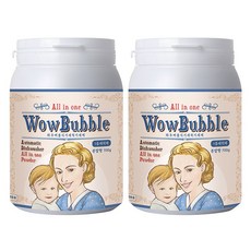 와우버블 1종 식기세척기세제 분말형 700g, 2개